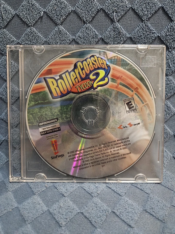 Roller Coaster Tycoon 2 PC CD-ROM - Six Flags Edition 2002 - Image 1 of 1
