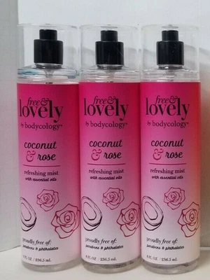 BODYCOLOGY Free & Lovely Refreshing BODY MIST 8 oz PICK YOUR FLAVOR/TYPE - Image 1 of 2