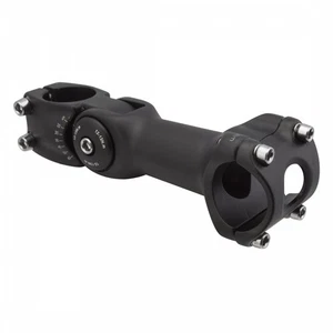 Sunlite 0-60 Adj. Stem Mountain Threadless 25.4 or 31.8mm 125mm Black Aluminum - Picture 1 of 4