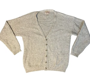Woolrich Men’s Tan Oat Mix Cardigan Button Closure Casual Fall Winter Size Large - Picture 1 of 5