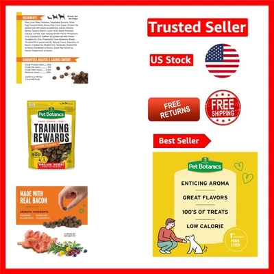 Golosinas de entrenamiento masticables con sabor a tocino para todos los perros - 20 oz recompensas naturales Foto 1 de 4