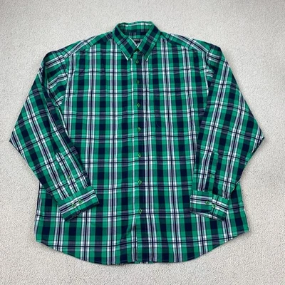 Camisa con botones GIOBERTI para hombre talla 2XL multicolor manga larga cuello a cuadros Foto 1 de 4