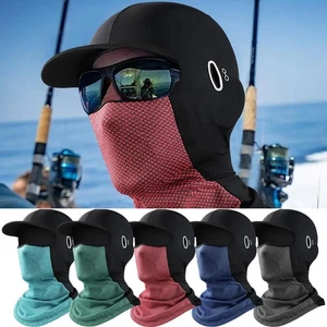 Sunscreen Face Cover Sun Hood Hat UV Protection Ice Silk Headgear For Cycling - Bild 1 von 16