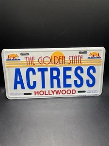 New The Golden State ACTRESS Novelty License Plate Decor - Picture 1 of 4