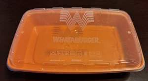 Whataburger 48 Oz. Container & Lid Reusable Microwave & Dishwater Safe CR-1147 - Picture 1 of 1
