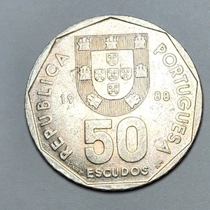 PORTUGAL 50 ESCUDOS 1988 - Picture 1 of 2