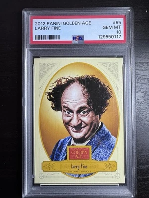 2012 Panini Golden Age Larry Fine -Three Stooges Larry - PSA 10 (low pop) - Image 1 of 2