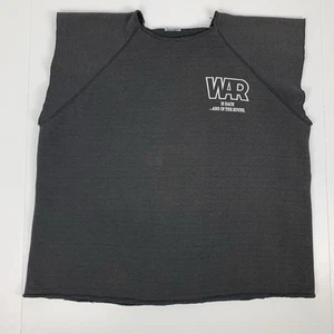 Camicia Vintage Rap Dichiara Guerra Anni 90 Tour Taglio Trafilato Sbiadito Hip Hop Taglia Large XL - Foto 1 di 7