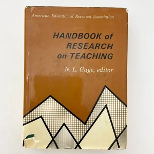 Handbook of Research on Teaching Pedagogy Studies Hardcover Book NL Gage 1971 - Picture 1 of 24