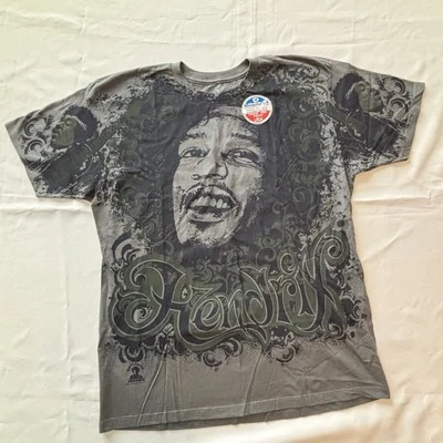 Рубашка с ремешком Liquid Blue Jimi Hendrix размер Large серая футболка  - Изображение 1 из 4