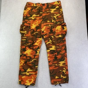 Rothco Ultra Force BDU Pants Mens XL Regular Orange Camo Hunting Cargo Pockets - Picture 1 of 7