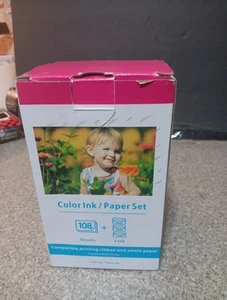 KP-108IN Color 3X Ink & 108 Paper Set for Canon Selphy CP910 CP1200 CP1300 - Picture 1 of 2