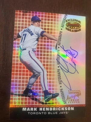 Mark Hendrickson 2001 Bowman's Best #BBEA-MH Auto RC Blue Jays - Image 1 of 2