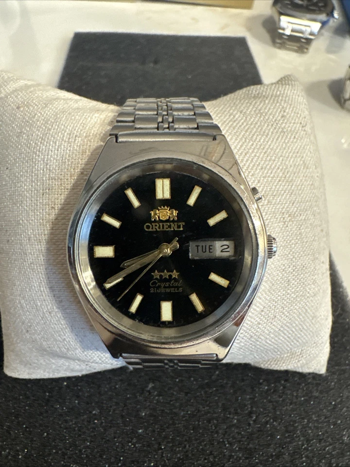 Orient 3 Star Automatic Mechanical Watch Vintage Day/Date Function - Image 1 of 4