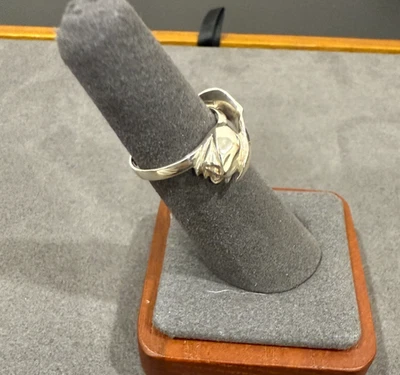 TIFFANY&CO. Sterling Silver 925 Tulip Ring US Size 5.25 - Image 1 of 4