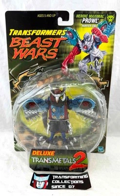 Transformers 1998 Beast Wars Transmetals 2 Deluxe Class Prowl MOSC Black Version - Image 1 of 2