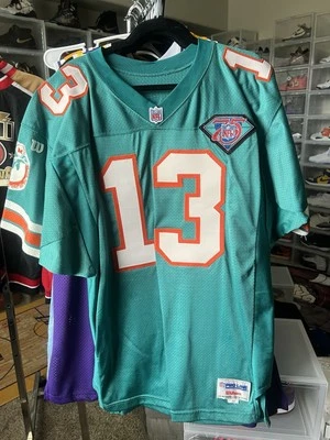 Camiseta deportiva para hombre 100 % auténtica Wilson 1994 Miami Dolphins Dan Marino talla 48 Foto 1 de 4