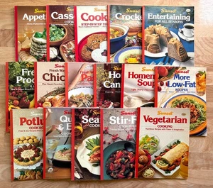 SUNSET Magazine COOKBOOKS Lot of 16 Vintage Recipes Potluck Cookies Casseroles - Picture 1 of 1