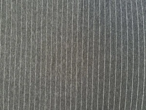 Heather Gray & Silver Stripped Jersey Knit Fabric Yardage Remnant 58" X 2 Yds - Picture 1 of 9