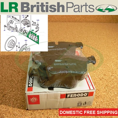 ЗАДНИЕ ТОРМОЗНЫЕ КОЛОДКИ LAND ROVER VELAR 21 на LR160532 - Изображение 1 из 4