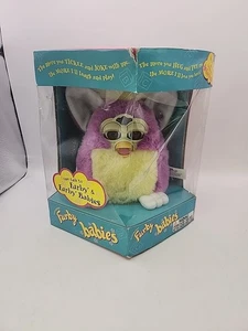 Furby Babies Multicolor Pink/White with Yellow Hair New Sealed Tiger 70-940 Vtg  - Picture 1 of 9