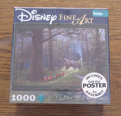 Quebra-cabeça Disney Fine Art - Off to Home We Go - novo lacrado - 1000+ peças - Anões - Imagem 1 de 4