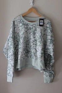 Under Armour Women's UA Rival Fleece Camo Crew Pull-over Sweatshirt Green XL - Picture 1 of 15