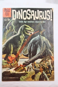 Four Color Comics #1120 Dinosaurs! Painted CVR 1960 VG/VG+ - Picture 1 of 2