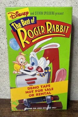 The Best of Roger Rabbit Promo Screener VHS Disney Steven Spielberg SEALED HTF - Image 1 of 4