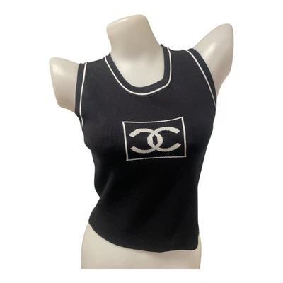 Chanel Black Tank Top  - Image 1 of 3