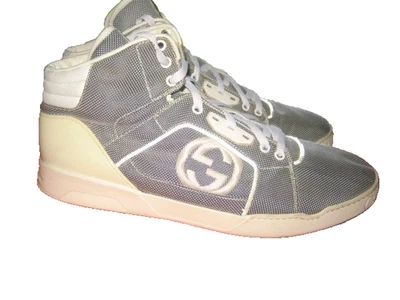 AUTHENTIC Gucci Interlock Sneakers Men's Size 13G, US 14 Made In Italy 309517 - Image 1 of 4