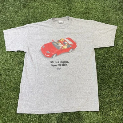 Vintage 90s Stanley Desantis Nissan 300 ZX Barbie Gray Shirt USA Size X-Large - Изображение 1 из 4