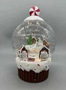 9.5” Animated Gingerbread Village Water Globe - Picture 1 of 4