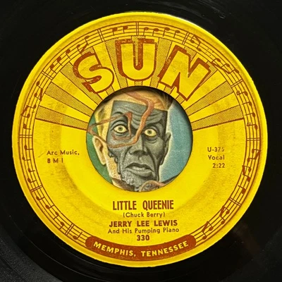 HEAR Jerry Lee Lewis 45 Little Queenie / I Could Never be Ashamed SUN rockabilly Foto 1 de 2