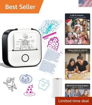 Mini Printer - Bluetooth Pocket Labeler for Photos, Receipts - Image 1 of 4