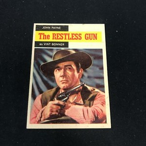 1958 Topps Western TV #52 JOHN PAYNE As VINT BONNER The Restless Gun EXMT *JU17A
