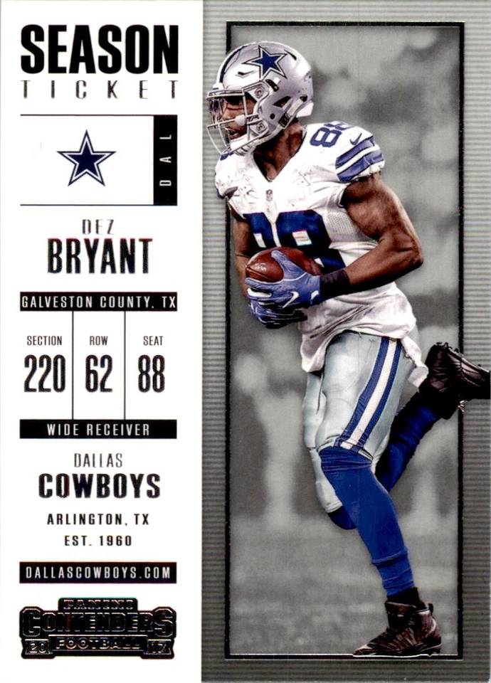 2017 Panini Contenders. Dez Bryant  Football Cards. #78 - Image 1 of 2