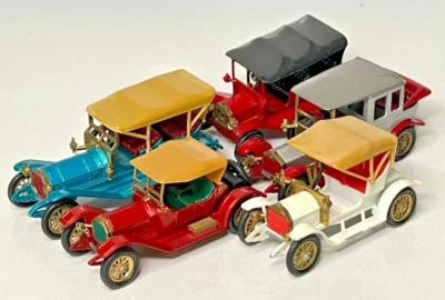 Five Early Matchbox Models of Yesteryear - Model T/Stutz/Opel/Rolls/Thomas - Image 1 of 4