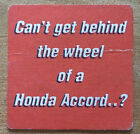 Kaliber - Honda Accord Competition - Brewed By Guinness - Vintage Beer Mat 