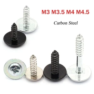 M3 M3.5 M4 M4.5 Round Head Phillips Self-Tapping Screws With Washer Carbon Steel - Picture 1 of 10