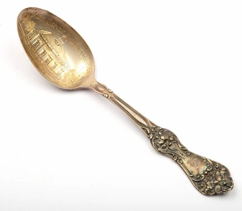 Antique Silver Antiqua Tea Spoon 925 Sterling Silver Vintage Seattle Decoration Cover