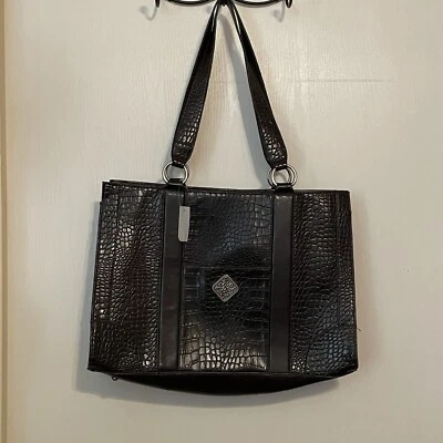 Bolso de hombro Coldwater Creek para mujer marrón grande imitación cuero Juliana Croco Foto 1 de 4