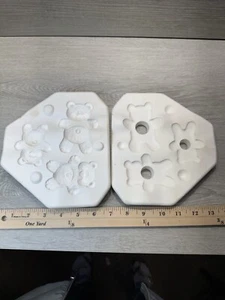 Vintage 1996 Donas Ginger Bears A1469 Slip Mold - Picture 1 of 8