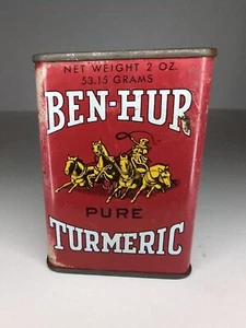Lata de colección: cúrcuma Ben Hur (recuerdos coleccionables, arte comercial) - Imagen 1 de 6