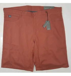 Matte Grey Golf Shorts Mens Size 40 Brick Pink Athletic Lightweight New B15 - Picture 1 of 10