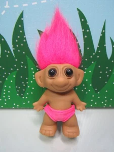 JUNGE IM BADEANZUG - 3" WISHNIK UNEEDA Troll Puppe - rosa Haare - RAR - Bild 1 von 8