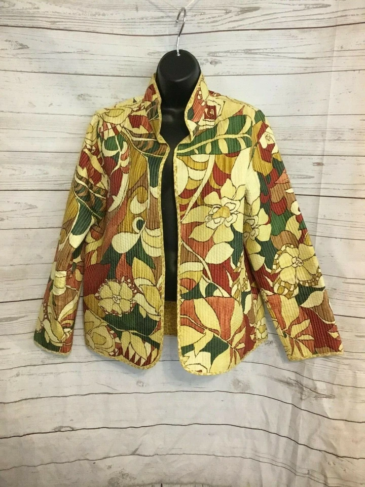Chaqueta reversible floral multicolor Alfred Dunner para mujer talla 8” Foto 1 de 4