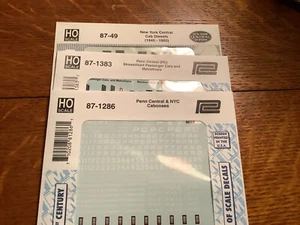 mixed set of 3 different HO scale Microscale decals - Picture 1 of 4