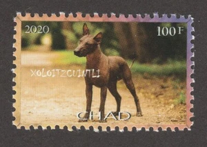 XOLOITZCUINTLE ** Int'l Dog Postage Stamp Art ** einzigartige Geschenkidee ** - Bild 1 von 1