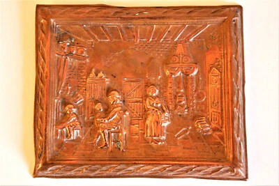 Moule ancien à chocolat en cuivre ou objet décoratif - Photo 1/3